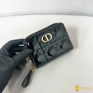 Ví Dior nữ Caro màu đen S5034 cao cấp