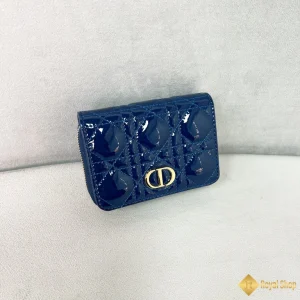 Ví Dior nữ Caro màu xanh đậm S5034