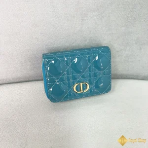 Ví Dior nữ Caro màu xanh ngọc S5034