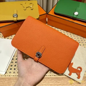 Ví Hermes Dogon đựng hộ chiếu THM4001 like auth