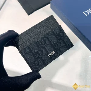 Ví nam Dior Card Holder màu đen 2ESCH135YSE_H03E