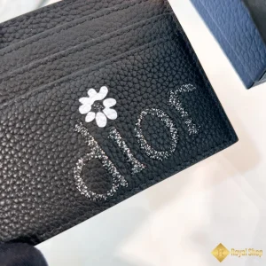 Ví nam Dior Card Holder màu đen S8120 được làm thủ công