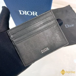 Ví nam Dior Card Holder màu đen S8121 đẹp