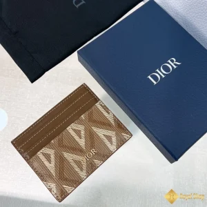 Ví nam Dior Card Holder màu nâu S8120 cao cấp