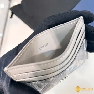 Ví nam Dior Card Holder màu xám 2ESCH135DCO hot