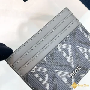 Ví nam Dior Card Holder màu xám 2ESCH135DCO siêu cấp