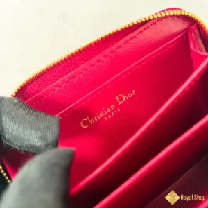 Ví ngắn Dior nữ caro màu đỏ TD800 HCM