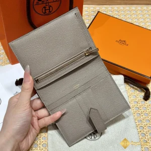 Ví ngắn nữ Hermes Bearn THM60025 được làm thủ công