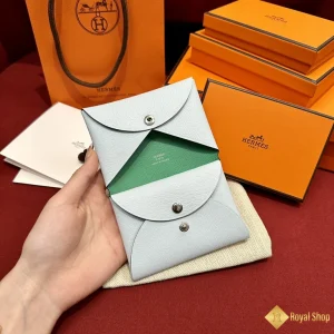 Ví ngắn nữ Hermes Calvi THM60083 chính hãng