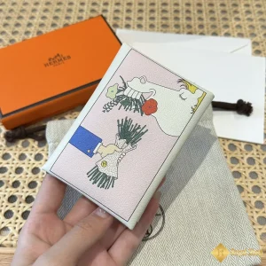 Ví ngắn nữ Hermes Calvi duo THM60076 được làm thủ công