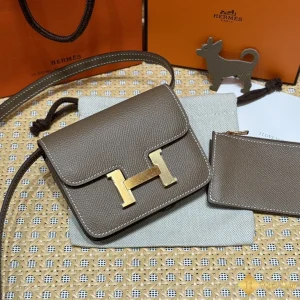 Ví ngắn nữ Hermes Constance Slim THM60035 mới