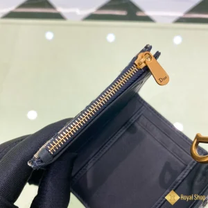 Ví nữ Dior Saddle Lotus màu xanh đen S5652 Hà Nội