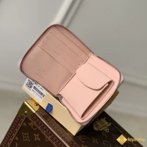 Ví nữ LV Zippy Coin Purse Monogram màu hồng  M81558 chính hãng