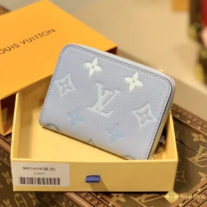 Ví nữ LV Zippy Coin Purse Monogram màu xanh nhạt M80408