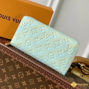 Ví nữ LV dài Zippy Monogram màu xanh M81466