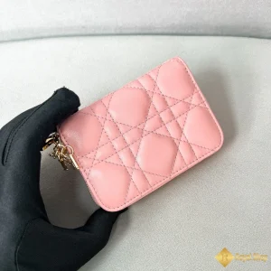 Ví nữ Lady Dior Voyageur màu hồng S0985 HCM