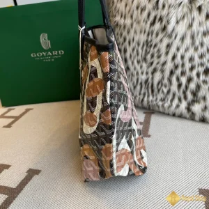 cận cảnh Túi Tote Goyard nữ Anjou PM màu nâu 8002