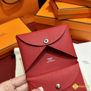 cận cảnh Ví ngắn nữ Hermes Calvi THM600102