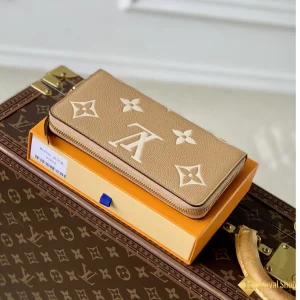 chất liệu Ví dài LV nữ Zippy Monogram Empreinte M12755