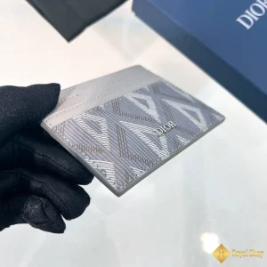 chất liệu Ví nam Dior Card Holder màu xám 2ESCH135DCO