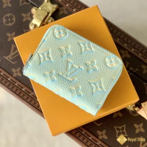 chất liệu Ví nữ LV Zippy Coin Purse Monogram màu xanh M81467