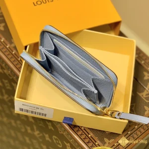 chất liệu Ví nữ LV Zippy Coin Purse Monogram màu xanh nhạt M80408