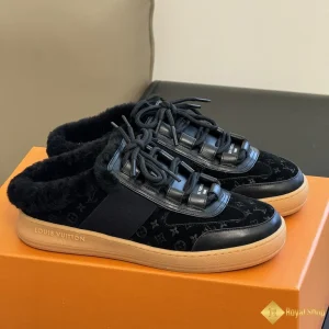 chi tiết Giày sneaker nữ LV hở lưng lót lông CK5900