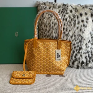 chi tiết Túi Tote Goyard nữ Anjou mini màu vàng 8003