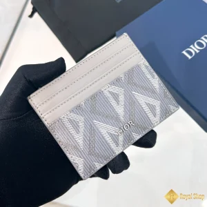 cùng ngắm Ví nam Dior Card Holder màu xám 2ESCH135DCO