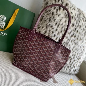 giá Túi Tote Goyard nữ Anjou mini màu đỏ tía 8003