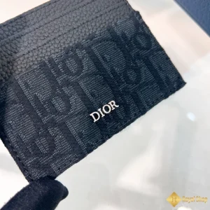 giá Ví nam Dior Card Holder màu đen 2ESCH135YSE_H03E