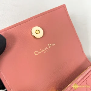 giá Ví nữ Dior Caro Glycine màu hồng phấn S5132