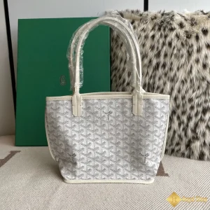 hình ảnh Túi Tote Goyard nữ Anjou mini màu trắng ngà 8003