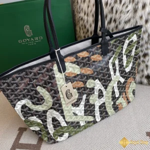 hình ảnh Túi xách Tote Goyard nữ Anjou PM màu xanh bơ 8002