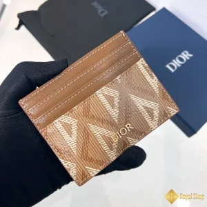 hình ảnh Ví nam Dior Card Holder màu nâu S8120