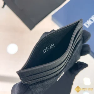 sự tinh tế Ví nam Dior Card Holder màu đen 2ESCH135YSE_H03E