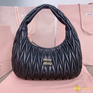 Túi Miu Miu nữ hobo Wander matelassé màu đen 5BC108