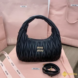 Túi Miu Miu nữ hobo Wander matelassé màu đen 5BC132