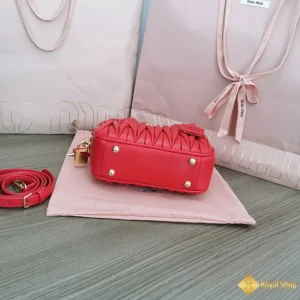 Túi Miu Miu nữ mini Arcadie Matelasse màu đỏ 5BB123 mới