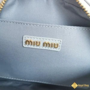 Túi Miu Miu nữ mini Arcadie Matelasse màu xám 5BB123 like auth