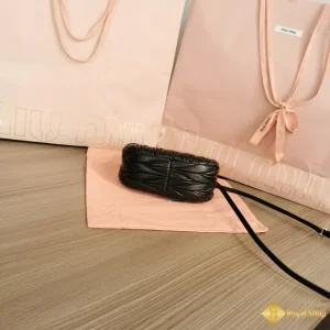 Túi Miu Miu nữ mini Wander Matelasse màu đen 5BP078 HCM