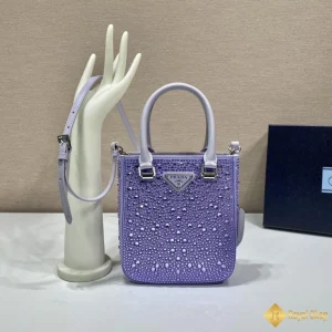 Túi Prada nữ mini Tote màu tím 1BG331