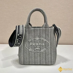 Túi Prada nữ mini Tote màu xám 1BA343