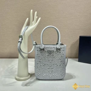 Túi Prada nữ mini tote màu bạc 1BG331 HCM