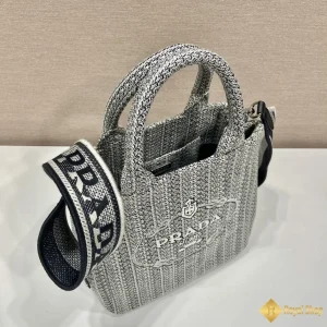 chất liệu Túi Prada nữ mini Tote màu xám 1BA343