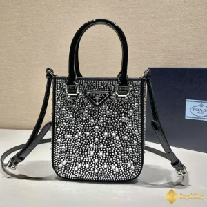 hình ảnh Túi Prada nữ mini tote màu đen 1BG331