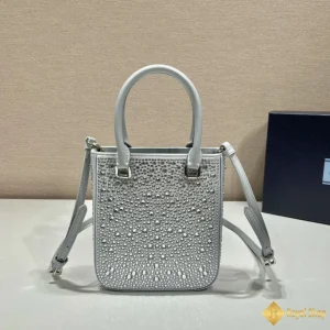 mẫu Túi Prada nữ mini tote màu bạc 1BG331