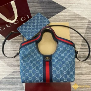 Túi Gucci nữ Giglio small tote Xanh dương ‎‎860845