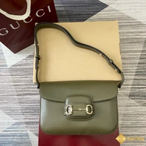 Túi Gucci nữ Horsebit 1955 small màu xanh lá 815178