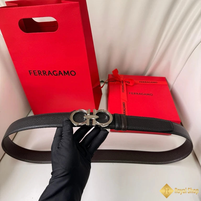 cận cảnh Thắt lưng Ferragamo nam 3.5cm BFE071543
